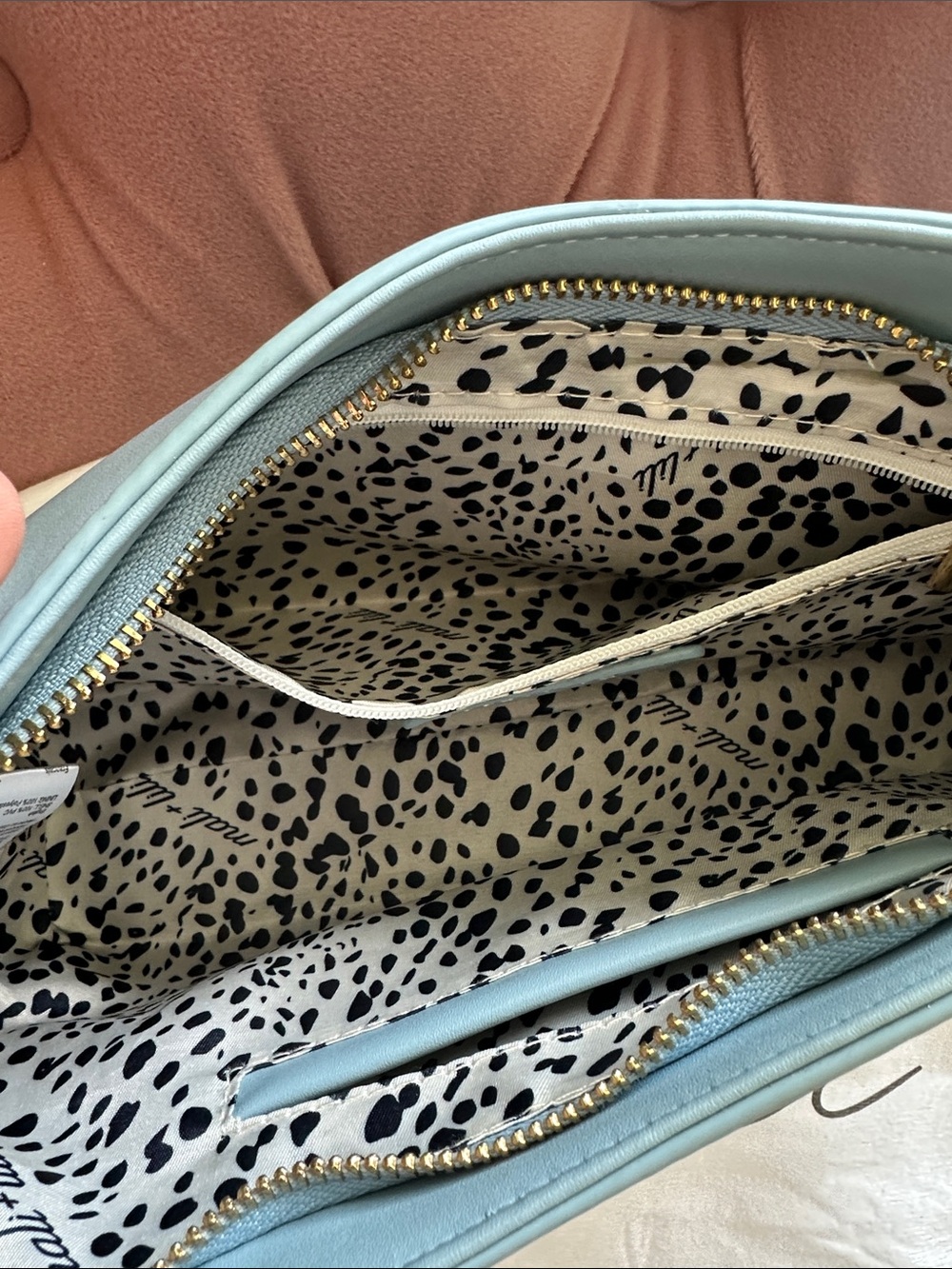 Mali + Lilly Blue Bow Shoulder Bag - Picture 6 of 11